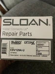 Sloan EBV-129-A-U G2, Urinal Electronic Control Module 0.5 Gpf, 1.0. Fixed Price $174.95.
