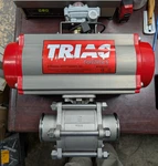 Triac Pneumatic Actuator 40-100 Psi Size 3R700SR W/ Ball Valve. Fixed Price $431.99.