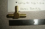 Qty 5 Weatherhead 1064X6X6X4 Brass Union Tee Fitting Is Connect Three Hose. Fixed Price $24.99.
