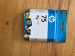 Lot Of Hp 75 Tri-color Standard Yield Ink Cartridge CB337WN#140 Exp 10/2010. Fixed Price $29.95.