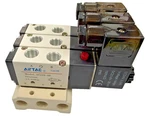3 Valve Manifold Airtac 4V210-08 5/2-WAY G1/4 Pneumatic Directional 24V Dc. Fixed Price $90.00.