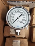 Wika Pressure Gauge 9832705, 233.54, 4", 2000PSI, 1/2" Btm. Fixed Price $90.00.
