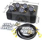 Sinocmp Hydraulic Pressure Test Kit With 5 Gauges 3 Hoses 24 Couplings. Fixed Price $179.90.