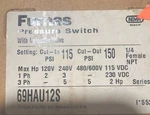Furnas Pressure Switch 69HAU12S Cut 115 Out 150 New Original. Fixed Price $99.00.