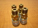 (7) Dyna-con D361 Sleeve Type Couple 3/8" Mpt Manual Series Steel Zinc New. Fixed Price $35.00.
