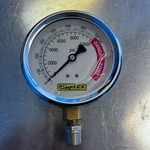 Simplex 18960 Hydraulic Liquid Filled Pressure Gauge 0-10K Psi Face 1/4" Npt. Fixed Price $99.00.