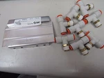 Lot Of 8 New Smc Union Tee KQ2T09-35S KQ2T0935S 5/16". Fixed Price $10.32.