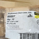 Viega Propress Fkm Seal 304 Stainless Steel 3/4" X 85587. Fixed Price $55.99.