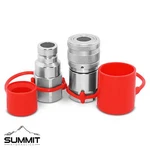 Flat Face High Flow Hydraulic Quick Disconnect Coupler Set, 3/4 Body X Sae. Fixed Price $109.95.