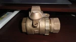 Mueller 1-1/2" Brass Valve X Hm/jj Meter Locking Free Ship Same Day. Fixed Price $99.99.
