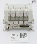28233 Smc 8-SLOT Pneu Manf, Amat 4060-00964 W/ EX160-SDN2 VV5Q11-08-X1598V. Fixed Price $1089.08.
