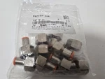 10 Smc Female Straight 5/16" Tube Od X 3/8" Npt Thread Push To Connect Fitting. Fixed Price $29.95.