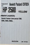 Hp Color Laser Jet Yellow Toner Ink Cartridge C9702A For 2500. Fixed Price $38.30.