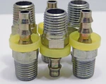 Lot Of 6 Parker 31382-4-4 1/4" Push On Field Attachable Hydraulic Hose Fittings. Fixed Price $34.99.