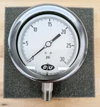 Duro Pressure Gauge Stainless 30PSI 1/2 Dial Npt 42070333-CERT New. Fixed Price $135.00.