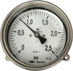 Baumer 837-1 0-2,5 Bar Kl 1,0 Dry Pressure Gauge Menometer. Fixed Price $140.63.