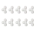 Malida Union Tee 1/4"OD Push Tube Quick To Connect 0.25 Inches, White. Fixed Price $18.99.