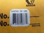 Graco 948588-50-G08 Manifold Repair Kit ! New. Fixed Price $43.50.