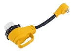Camco Power Grip 12 Inch 15A / 50A 90 Degree Locking Female Dogbone Adapter. Fixed Price $86.58.