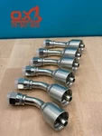 Parker Style 13743-6-6 Hydraulic Hose Crimp Fittings 3/8 X Fjic 45. Fixed Price $43.95.
