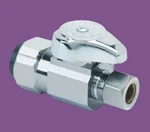 Brasscraft 1/2 Push Connect In X 3/8 Compression Outlet 1/4-TURN Straight Valve. Fixed Price $14.00.