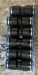QTY:6 Festo QS-8 Push-in Connectors 153033 8MM Tube Pneumatic Air Line Fitting. Fixed Price $25.00.