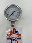 Wika 233.50 0-100PSI Pressure Gauge W/304SS Plain Case 3/4" Npt Bottom Mount. Fixed Price $76.45.