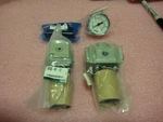 Smc 2---AR20-N01-1Z Regulators & 1---3 TO30 Psi. Guage Open Box New Pictured. Fixed Price $50.00.