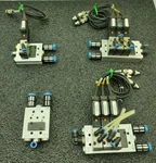 Lot Of 2X Smc VZ3123-5MOZ-M5-Q And Pneumatic Valve Blocks. Fixed Price $99.99.