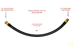 Parker 3/8" Air Whip Lead In Jumper Hose 300 Psi 1/4" Female Swivel X Mpt. Fixed Price $21.99.