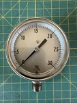 Ashcroft Gauge 2-1/2"-1009KG 1/4 Lc 30# 0-30PSI- Stainless Steel. Fixed Price $14.99.