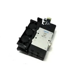 (lot Of 2) Festo CPE18-M1H-5L-1/4 Pneumatic Solenoid Valve W/ CPE18-PRSG-2 Block. Fixed Price $49.13.