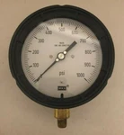 Wika Gauge 4-1/2" Part No 9834206 1000 Psi 1/4 Npt Bottom Mount. Fixed Price $20.00.