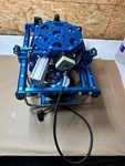 Smc Big Blue Pneumatic Air Cylinder Powered Gripper Grabber Clamp Claw And Press. Fixed Price $1177.99.