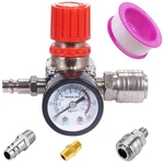 4-WAY Air Compressor Pressure Switch Control Valve Regulator With Dual Dia Gauge. Fixed Price $25.92.