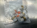 (5) Smc KQ2L01-35S Fitting, Elbow, Brass, 1/4 Npt X 1/8" Tube. Fixed Price $11.00.