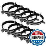 Vent Systems 4 Inch Pack Of 10 - Pipe Clamp Rubber Gasket Galvanized Steel. Fixed Price $89.36.
