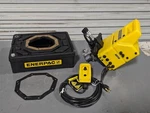 Enerpac Electric Hydraulic Pump 3-WAY 2-POS Valve 10000 Psi 115V PUJ1201B Damage. Fixed Price $2035.00.