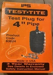 Test-tite 83624 Pressure Relief Pneumatic Plug 4". Fixed Price $43.00.