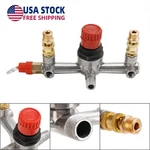 Air Compressor Pressure Valve Switch Control Manifold Regulator Gauges Tool' Us. Fixed Price $12.79.