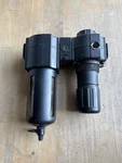 Norgren R74G-4AK-RMN Regulator 1/4" W/excelon F74G-6AN-QP1 Pneumatic Filter 3/4". Fixed Price $50.00.