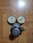 Matheson Model IL-350 Regulator, Two Gauges No. 63-3112 & 63-3133, Used (C2). Fixed Price $30.00.