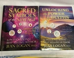 Set Of Jean Logan Unlocking The Power Glyphs And Sacred Symbols, New. Fixed Price $43.12.
