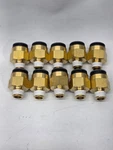 10 Pack Smc 1/2" Tube Od X 1/4" Npt Straight Male Connector Fittings KV2H13-35S. Fixed Price $26.49.