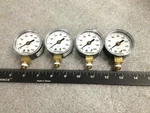 Lot 4 Ashcroft 0-160 Bottom Mount 2" Face 595-07 Pressure Gauges. Fixed Price $25.10.