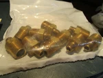 (11) 3/8"X1/8"MPT Brass Hex Nipple. Fixed Price $32.00.