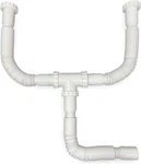 Kitchen Sink Drain Kit, 1-1/2 All-in-one Corrugated Flexible Pipe Set. Fixed Price $12.99.