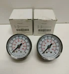 Lot Of 2 New Old Stock! Grainger 1.5" 0-60 Psi 1/8" Pressure Gauges 4FLZ6. Fixed Price $19.95.