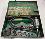 Greenlee 7506 Slug Splitter Hydraulic Knockout Punch Driver Set W/ 767 Hand Pump. Fixed Price $407.26.