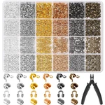 2220 Pieces Crimp Beads For Jewelry Making, Knot Covers, Tubes And Wire.... Fixed Price $20.10.